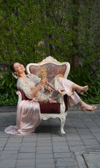 ROSE PINK EMBROIDERED KURTA SET