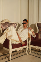 IVORY GOLD EMBROIDERED KURTA SET