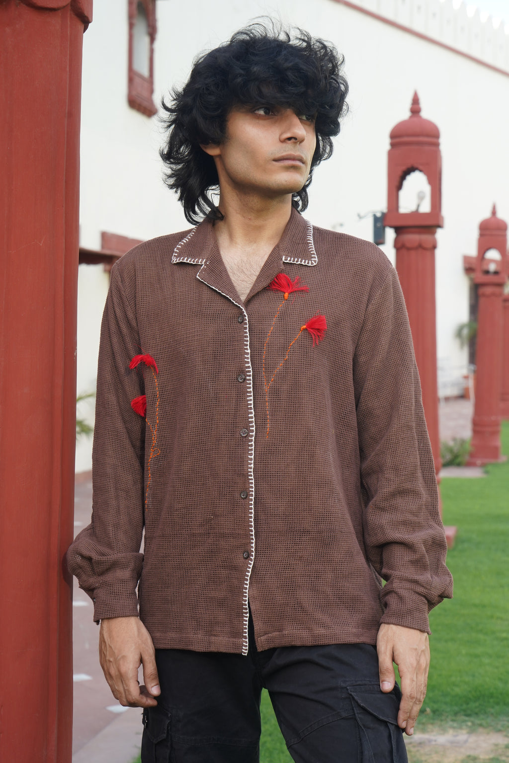 BLOSSOM SHIRT - BROWN