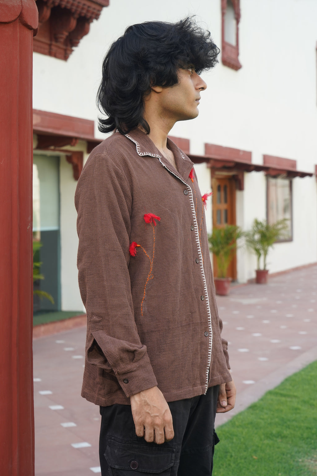 BLOSSOM SHIRT - BROWN