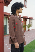 BLOSSOM SHIRT - BROWN
