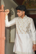 WHITE SAGE KURTA SET