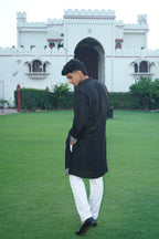 BLOOMING BLACK KURTA SET