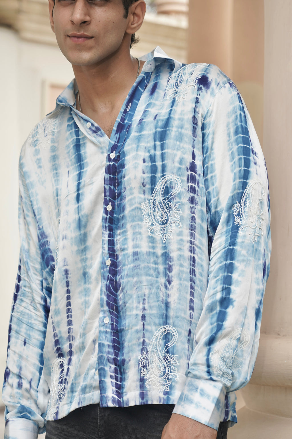 INDIGO TIE DYE SHIRT