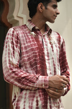 CRIMSON TIE DYE SHIRT