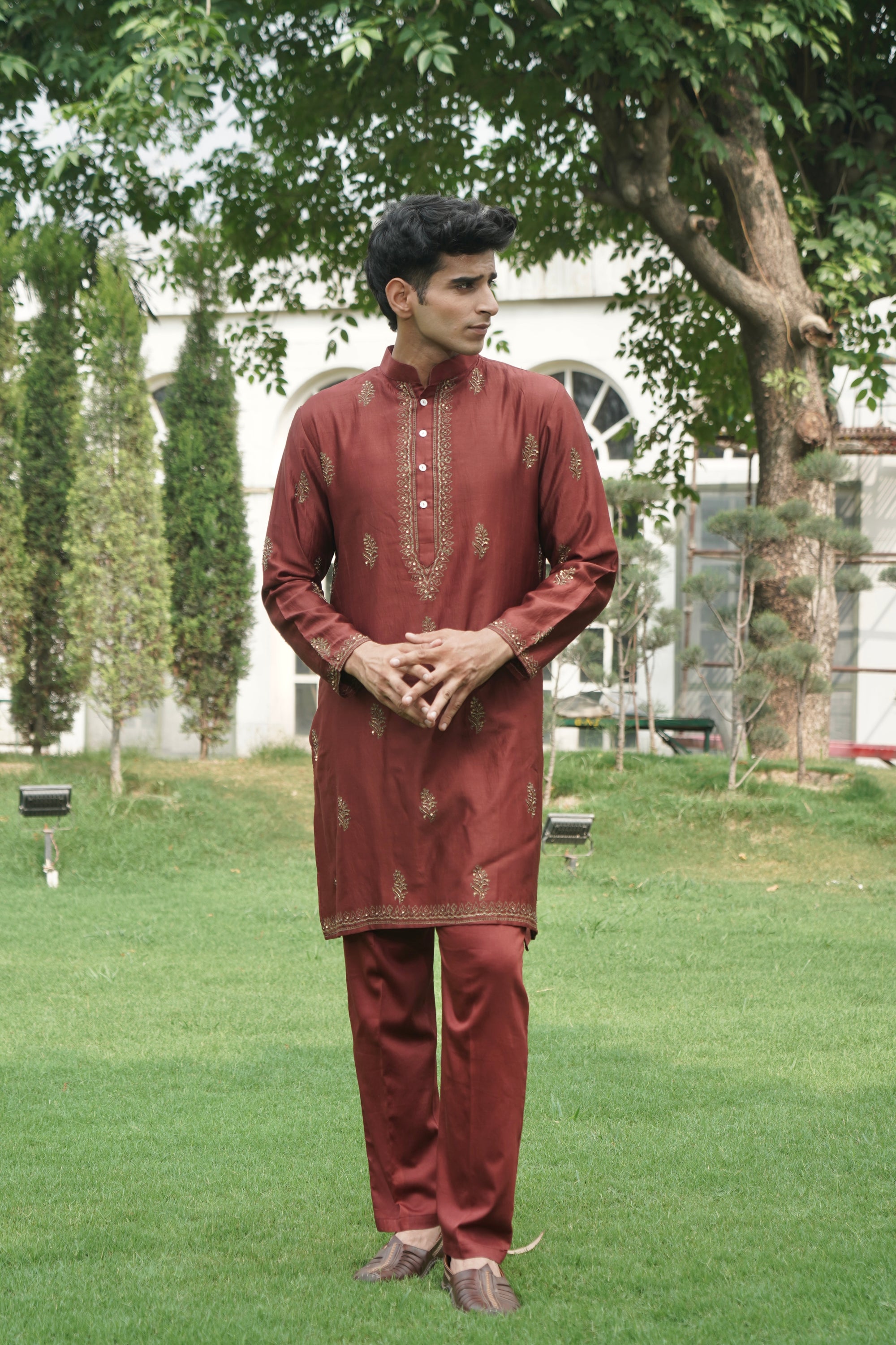 SULA RED KURTA SET