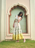 SUMMER SKIRT SET  - YELLOW & WHITE