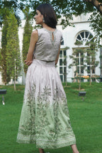 SUMMER SKIRT SET - PINK & GREEN