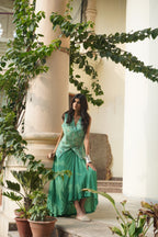 BOTANICAL EMBROIDERED SKIRT SET