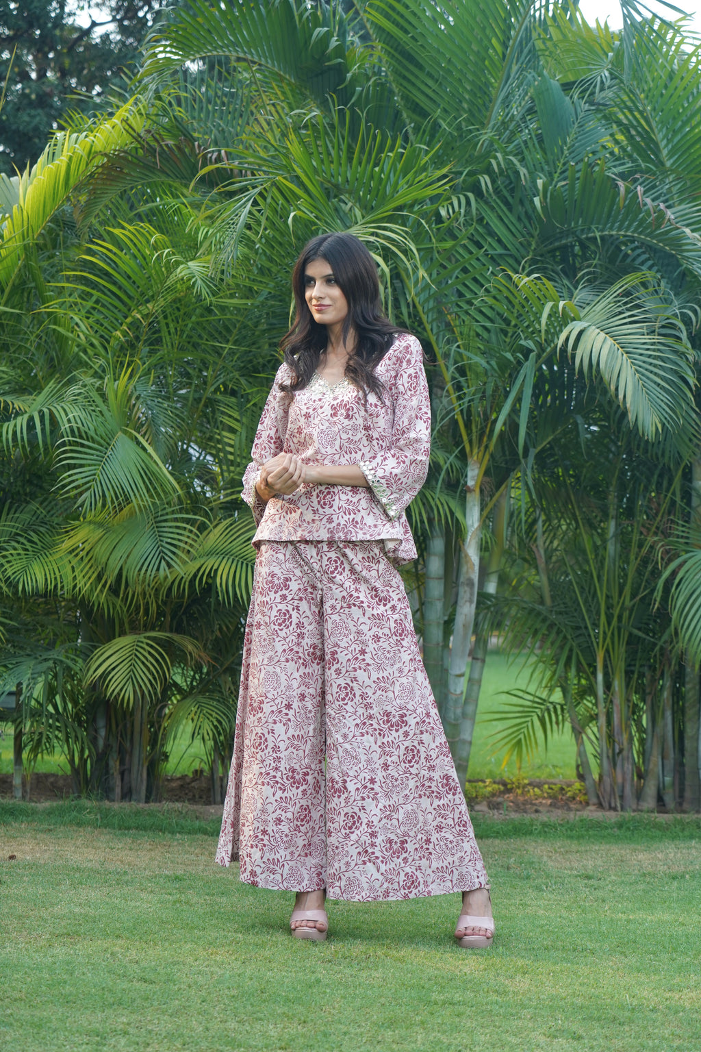 MAUVEWOOD PEPLUM SET