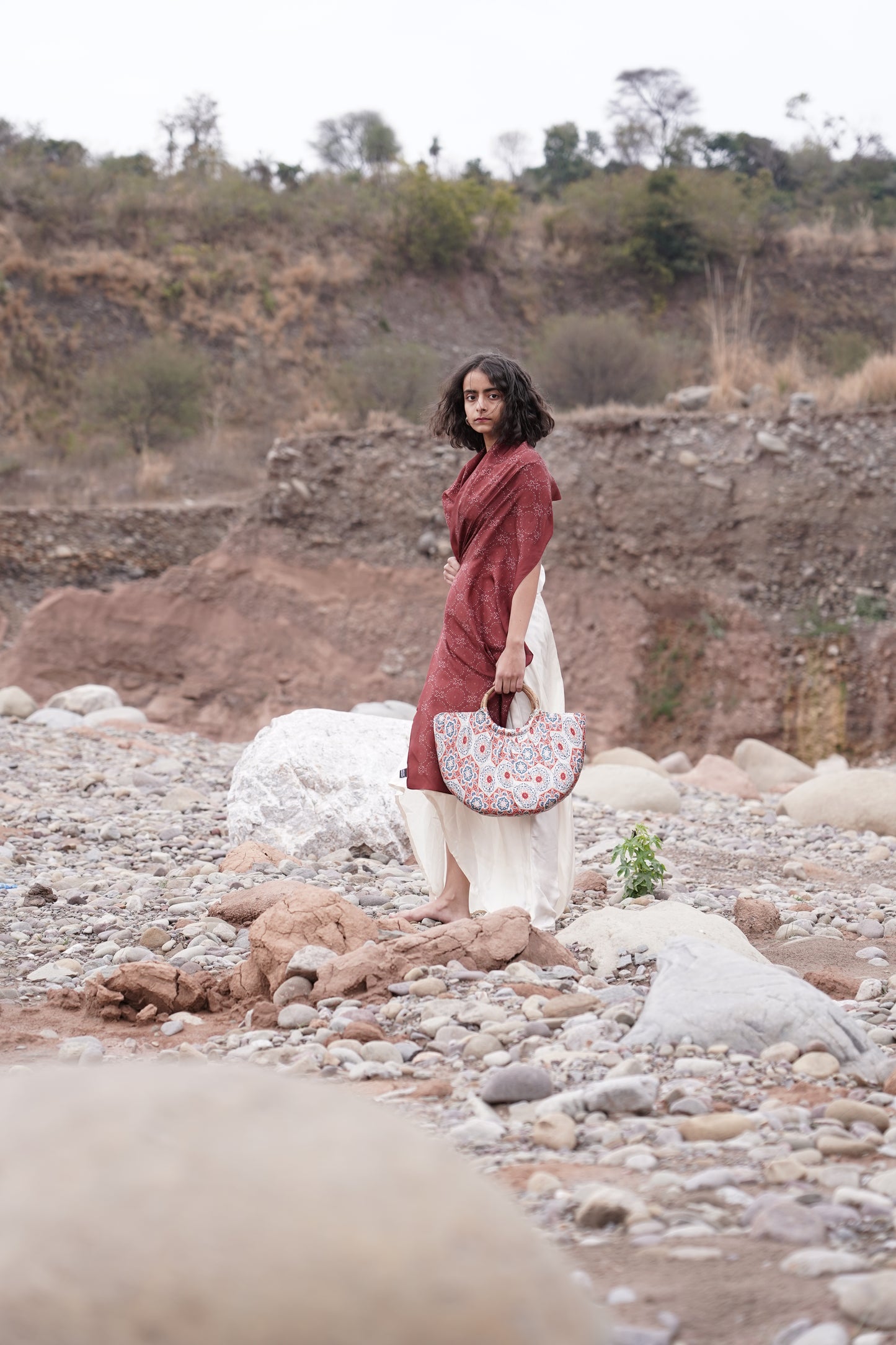 Barn Red Mandala Stole