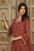 ROSEWOOD EMBROIDERED KURTA SET