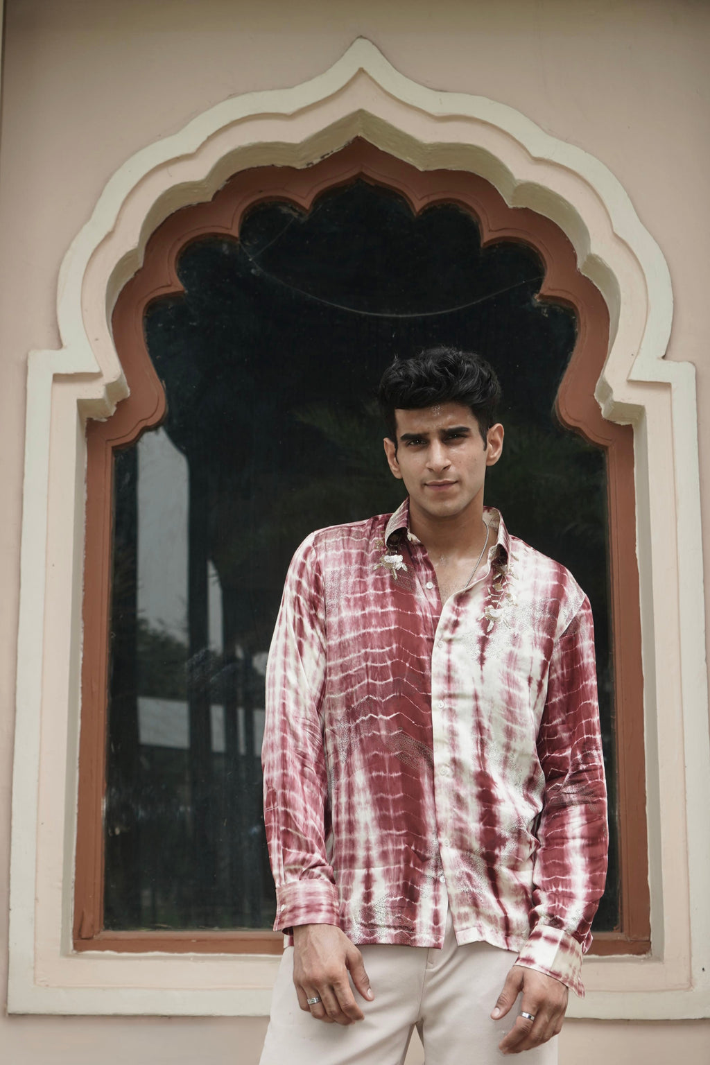 CRIMSON TIE DYE SHIRT