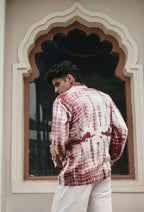 CRIMSON TIE DYE SHIRT