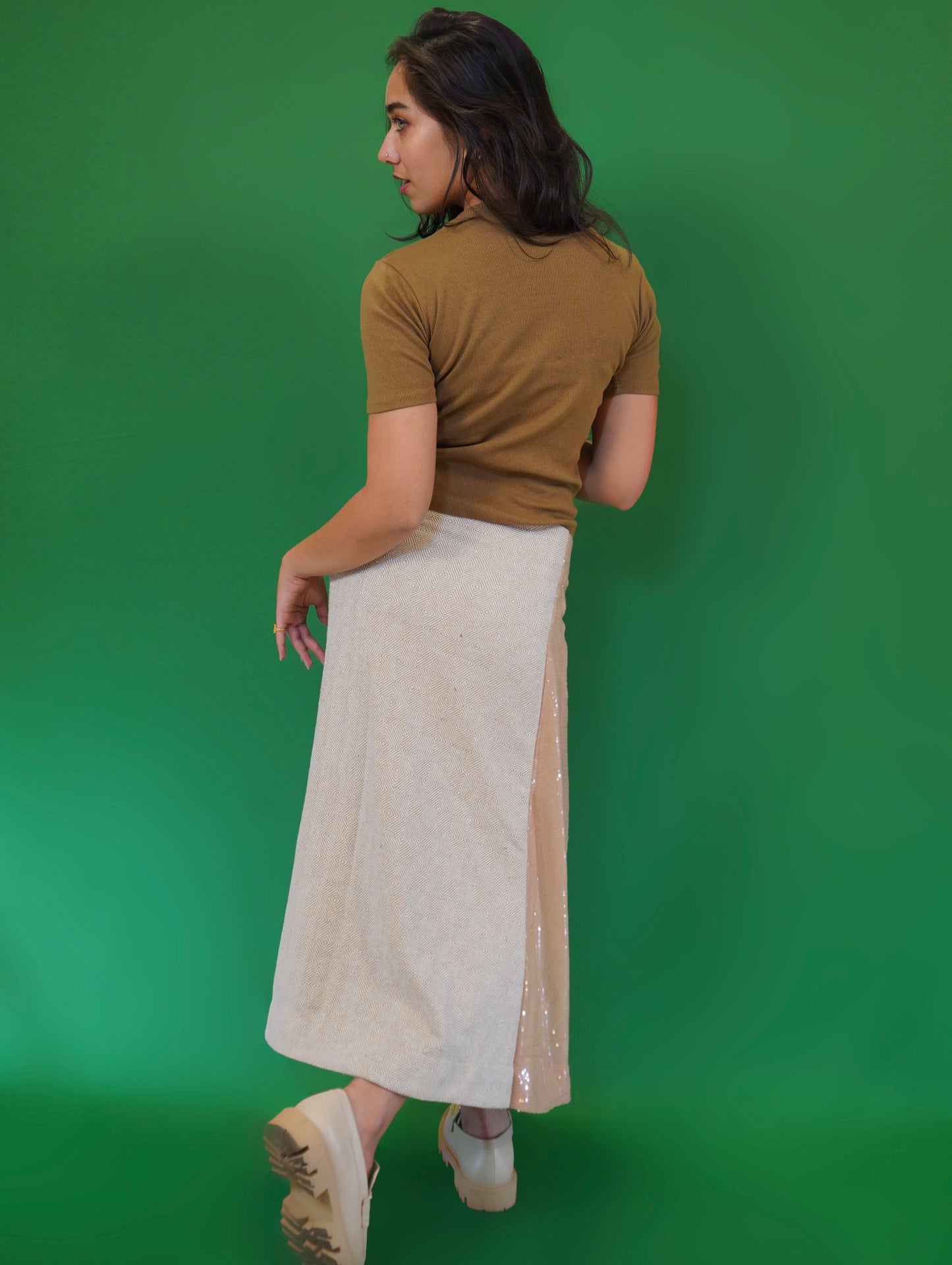 Tuscan Tan Wrap Skirt