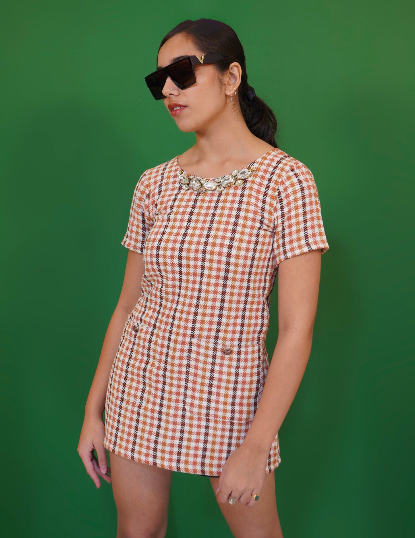 Marmalade Checkered Dress