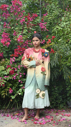 SUMMER HUES CROCHET FLORAL BLAZER