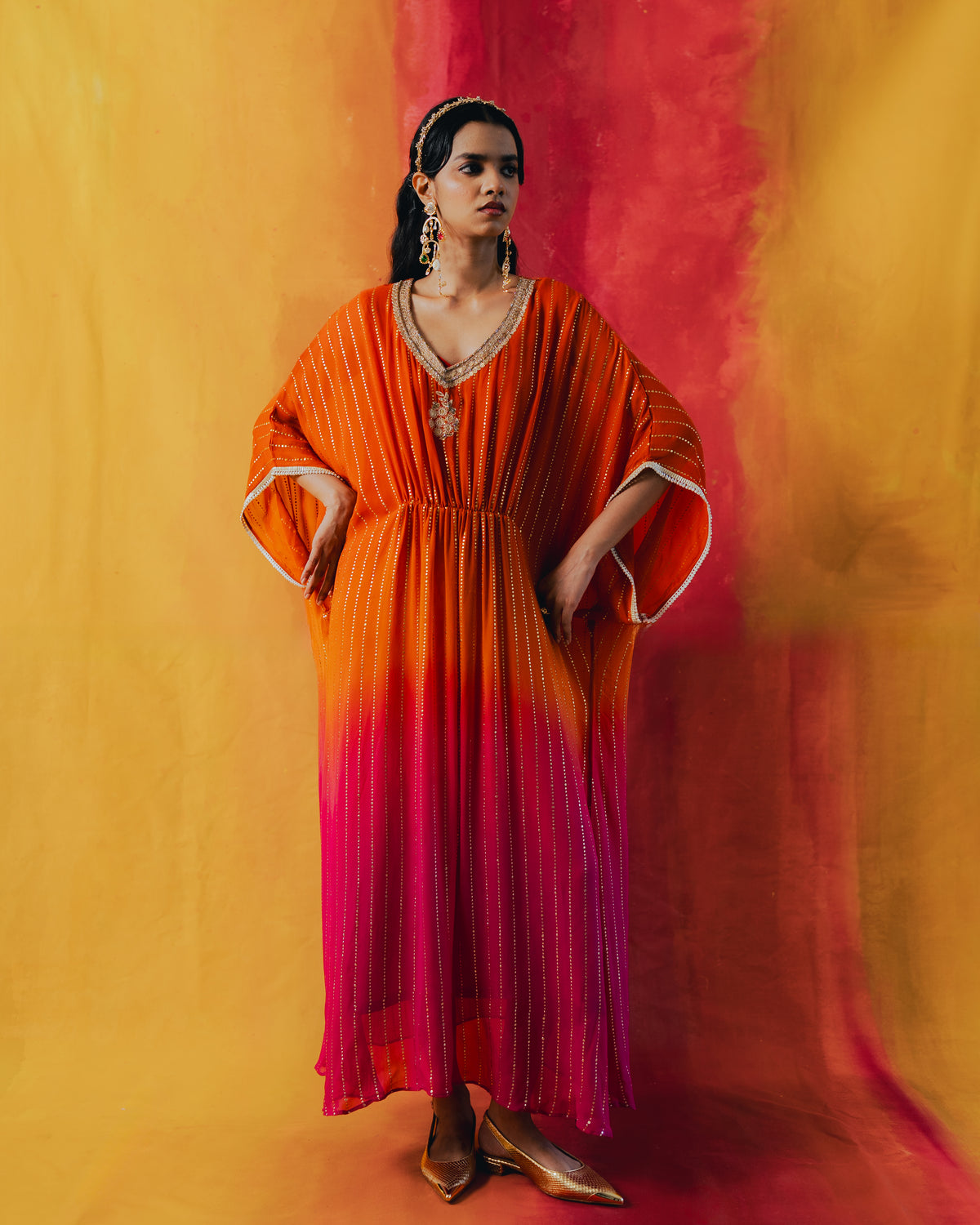 TANGERINE KAFTAN