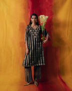 RHAPSODY KURTA SET IN BLACK