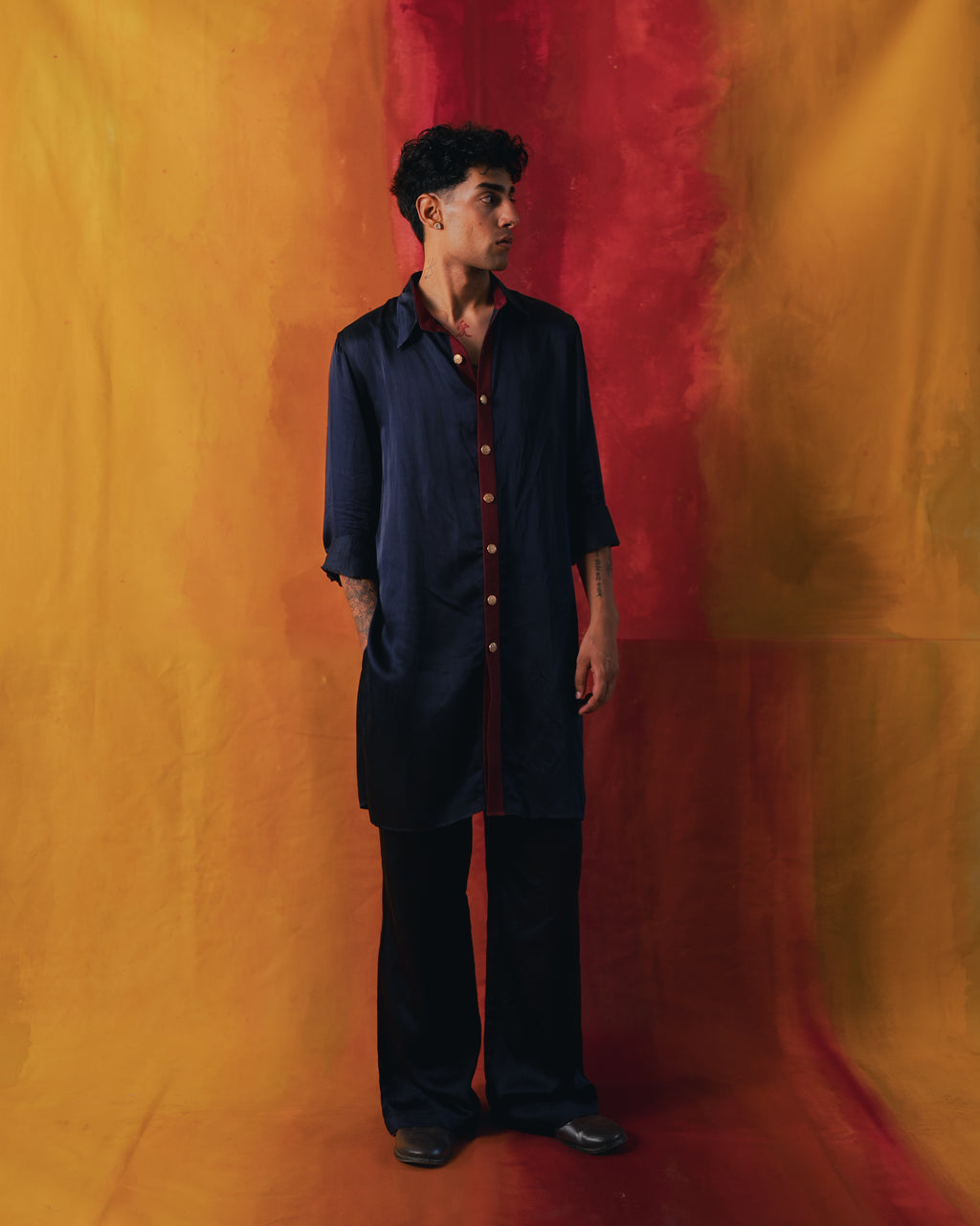 DOMINO BLUE KURTA SET