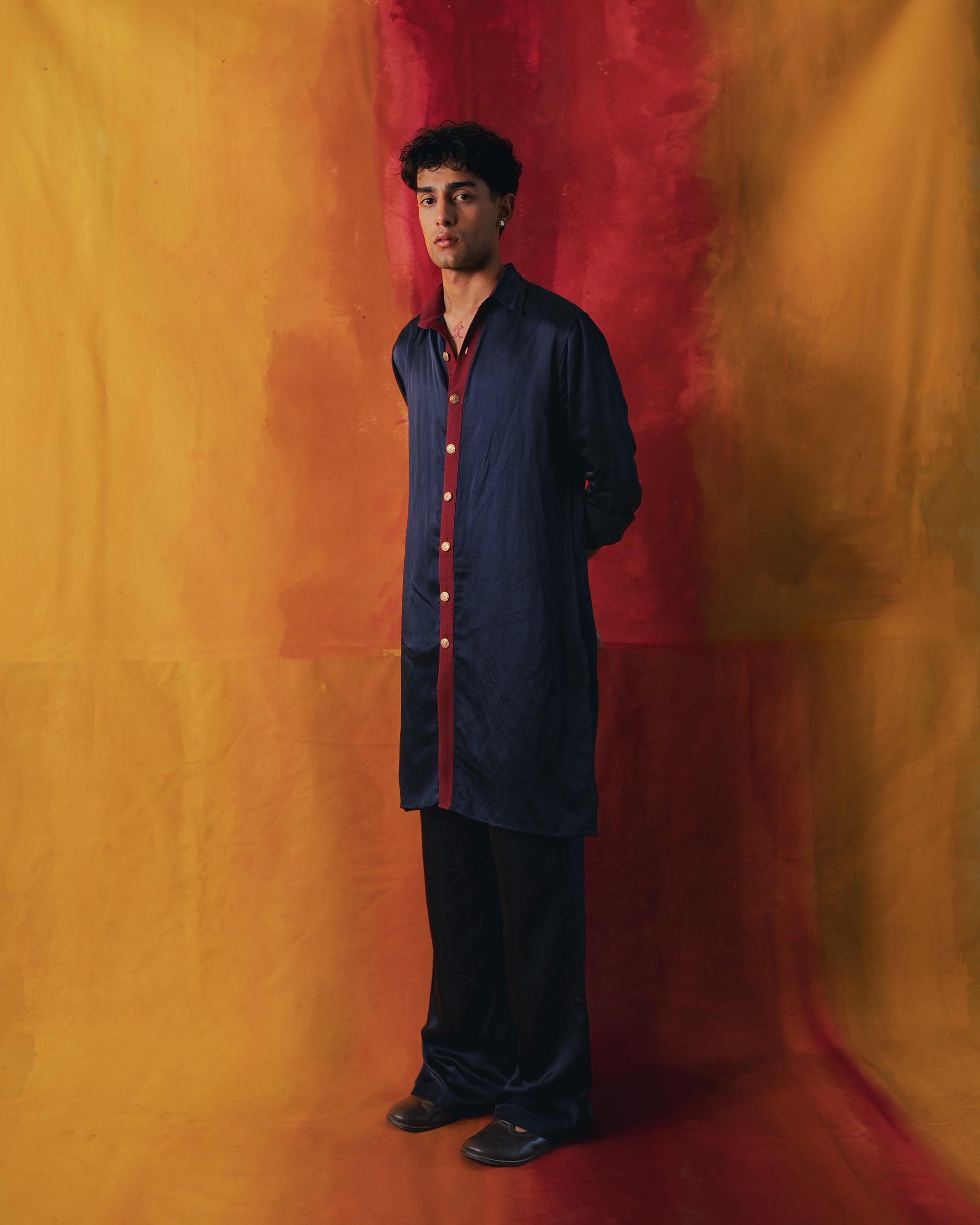DOMINO BLUE KURTA SET