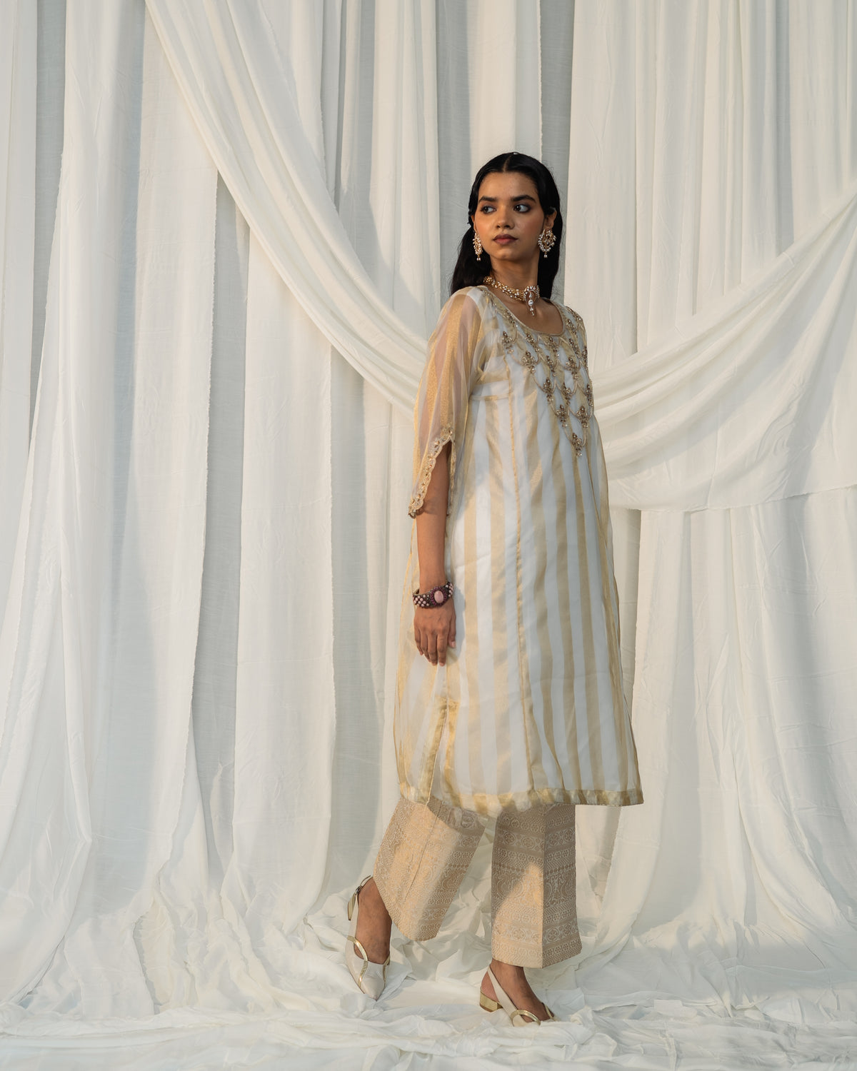 RHAPSODY KURTA SET IN IVORY