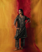 RHAPSODY KURTA SET IN BLACK