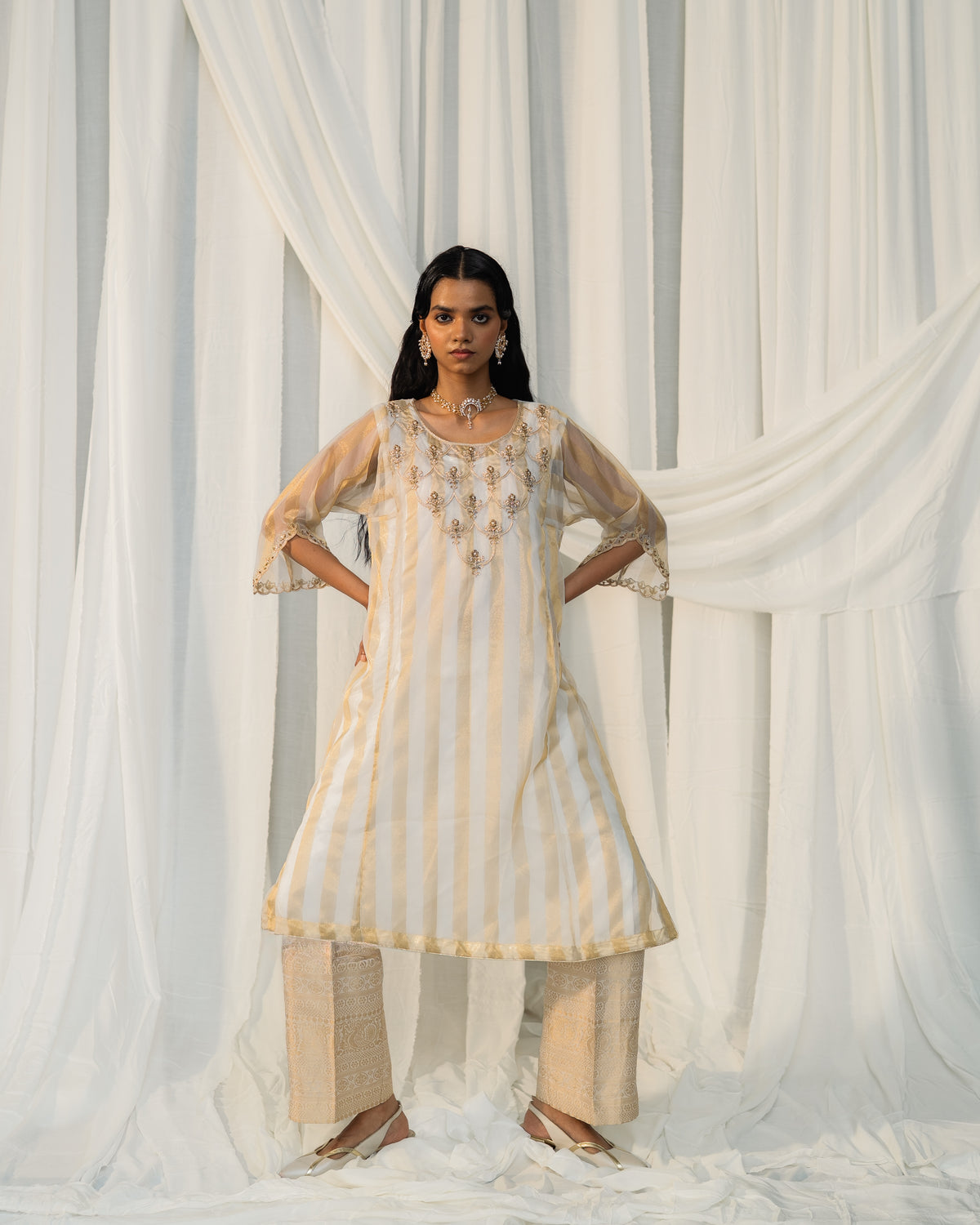 RHAPSODY KURTA SET IN IVORY