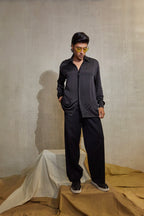 HUMMING BIRD SHIRT IN BLACK