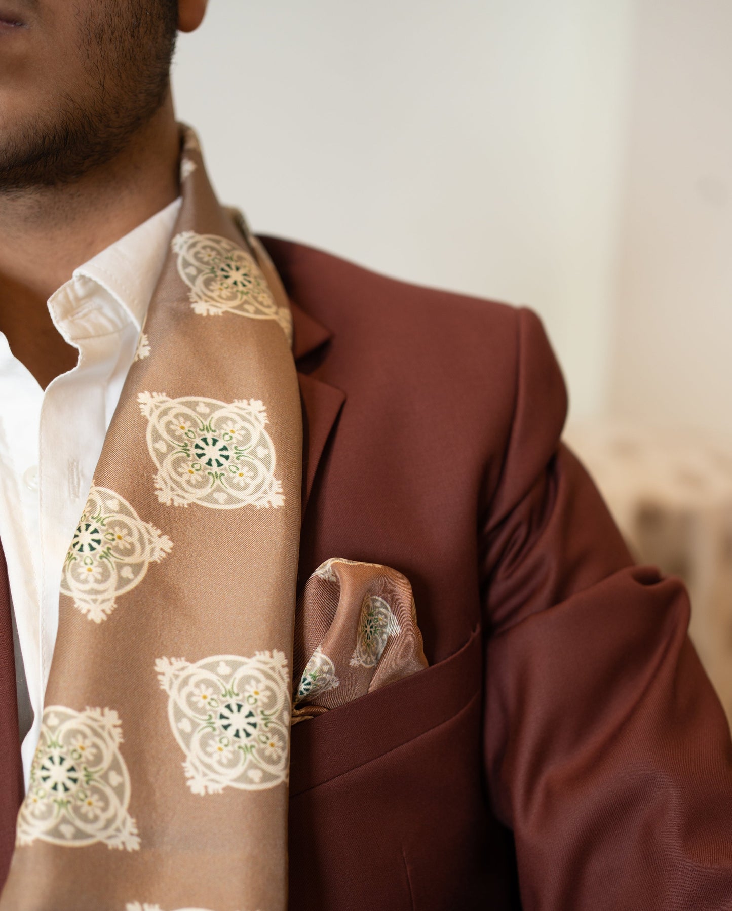 Hayward Brown Pocket Square