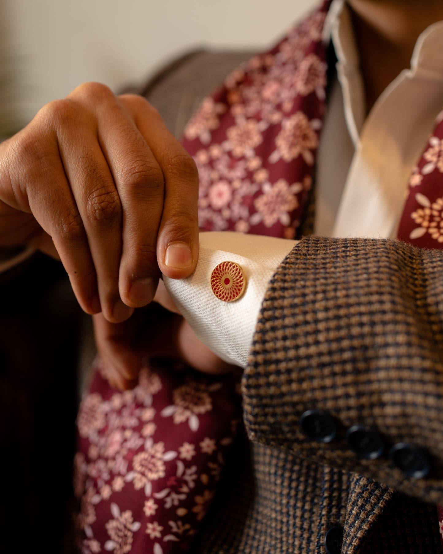 Red Velvet Cufflinks